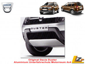 Dacia Duster 4X4 Aluminium Unterfahrschutz Motorraum