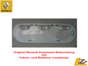 Original Renault Innenraumleuchte mit Fahrer- und Beifahrer Leselampe