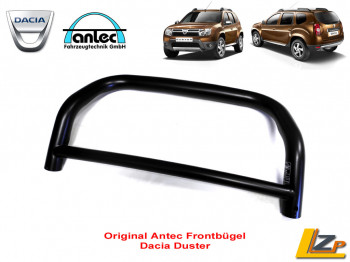 Dacia Duster I Frontbügel von Antec Schwarz Pulverbeschichtet Dacia Duster I Frontbügel von Antec Schwarz Pulverbeschichtet