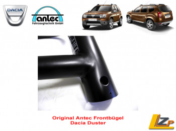 Dacia Duster I Frontbügel von Antec Schwarz Pulverbeschichtet Dacia Duster I Frontbügel von Antec Schwarz Pulverbeschichtet
