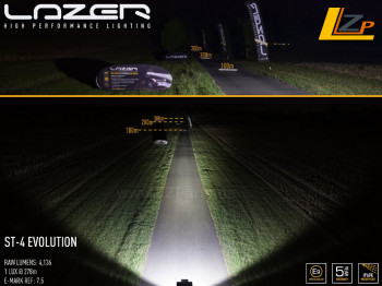Lazer Lamps ST-4 Evolution Fernlicht Scheinwerfer mit E Prüfzeichen