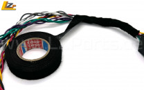 Gewebeband - Gewebevlies - Flauschband - 19mm x 25m Schwarz Gewebeband - Gewebevlies - Flauschband - 19mm x 25m Schwarz