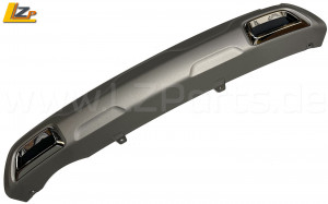 Renault Arkana Unterfahrschutz RS Line Duplex- Doppelrohr- Heckblende Satin-Grau-Rauh