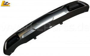 Renault Arkana Unterfahrschutz RS Line Duplex- Doppelrohr- Heckblende Anthrazit-Glatt-Schwarz Renault Arkana Unterfahrschutz RS Line Duplex- Doppelrohr- Heckblende Anthrazit-Glatt-Schwarz