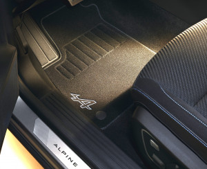 Renault Austral Alpine Textil Premium Fußmatten Set Vorne und Hinten Micro-Hybrid 12V