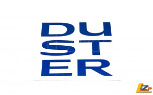 Dacia Duster II Seitenschutzleisten Schriftzug Blaumet
