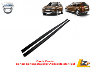 Dacia Duster I Seitenschweller Abdeckleisten Set Kunststoff Dunkel