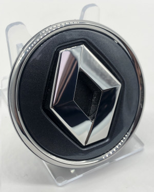 Renault Standard Nabendeckel für Alufelge Dunkelgrau/Chrom