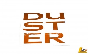 Dacia Duster II Seitenschutzleisten Schriftzug Orangemet