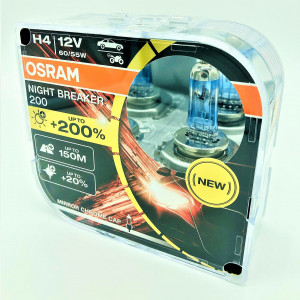 Osram Night Breacker bis zu 200% mehr Licht 2er Set H4