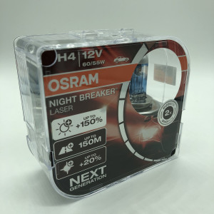 Osram Night Breacker LASER 2er Set H4
