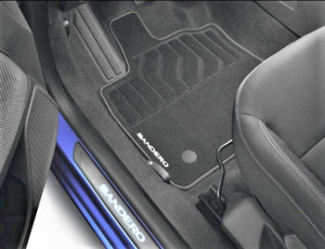 Dacia Sandero III Textil Premium Fußmatten Set Vorne und Hinten