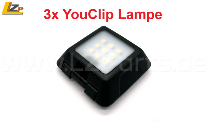 3x Dacia Bigster / Duster III YouClip Lampe für Kofferraum