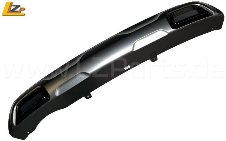 Renault Arkana Unterfahrschutz RS Line Duplex- Doppelrohr- Heckblende Anthrazit-Glatt-Schwarz Renault Arkana Unterfahrschutz RS Line Duplex- Doppelrohr- Heckblende Anthrazit-Glatt-Schwarz