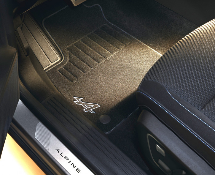 Renault Austral Alpine Textil Premium Fußmatten Set Vorne und Hinten Micro-Hybrid 12V