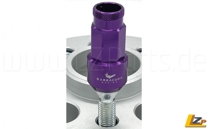 Barracuda Racing Bolts M12 x 1,5 x 28 Kegel Violett