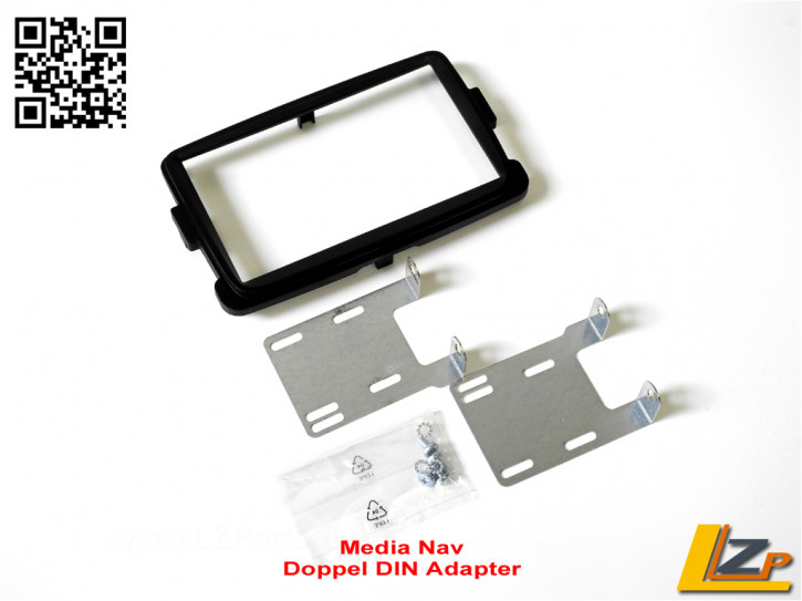 Doppel DIN Adapter Rahmen Media Nav Matt