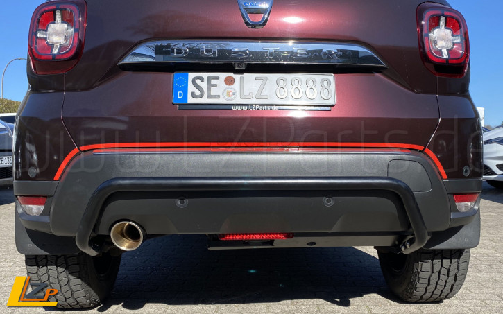 Dacia Duster II Antec Parkschutzrohr Heckbügel 4x4 AdBlue Unterfahrschutz Schwarz Pulverbeschichtet by LZParts