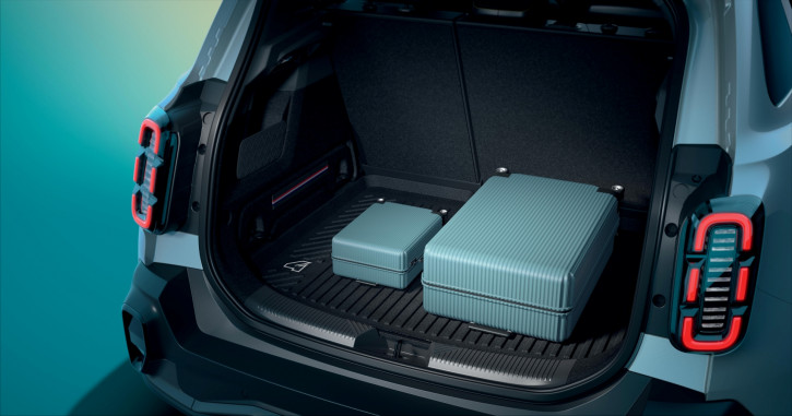 Renault R4 Kofferraumwanne mit erhöhtem Rand (Textil & Gummi)