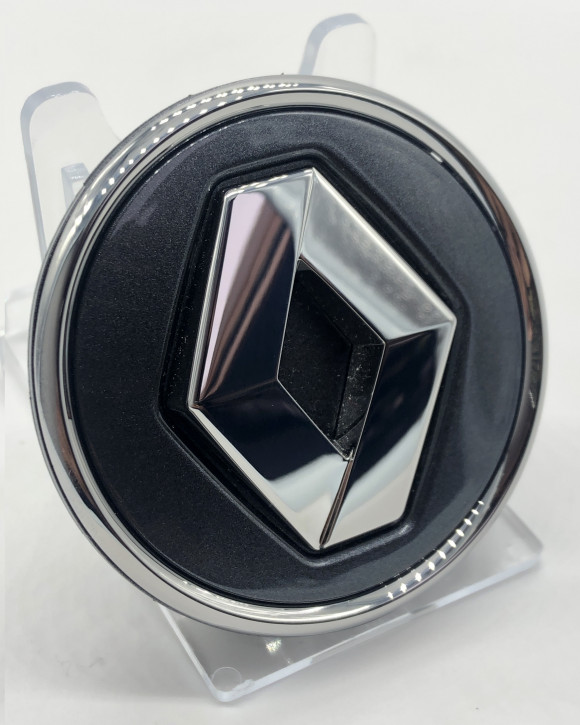 Renault Standard Nabendeckel für Alufelge Dunkelgrau/Chrom