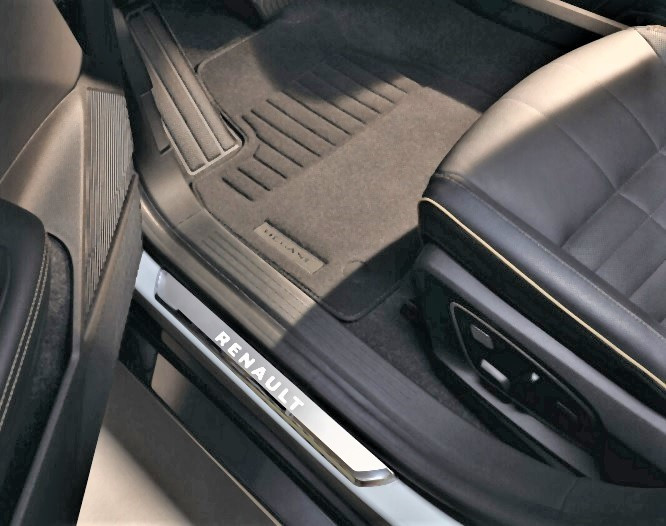Renault Megane E-Tech Textil Premium Fußmatten Set Vorne und Hinten