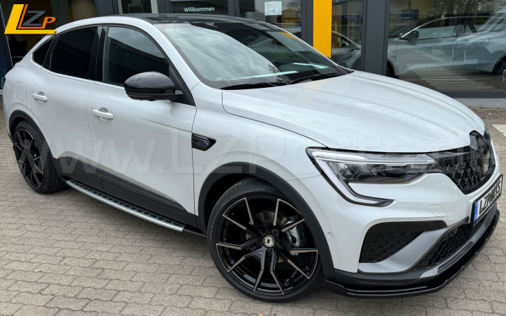 Renault Arkana RS Line Alpine Frontlippe Spoilerlippe Frontansatz mit Wing Schwarz Glanz