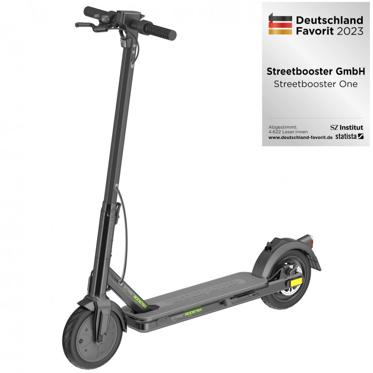 E-Scooter STREETBOOSTER One mit Straßenzulassung Black