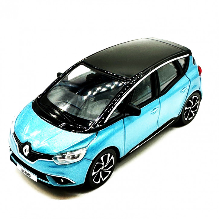 Renault Scenic Modellauto Farbe: Himmelblau/Schwarz Maßstab 1/43 NEU/OVP