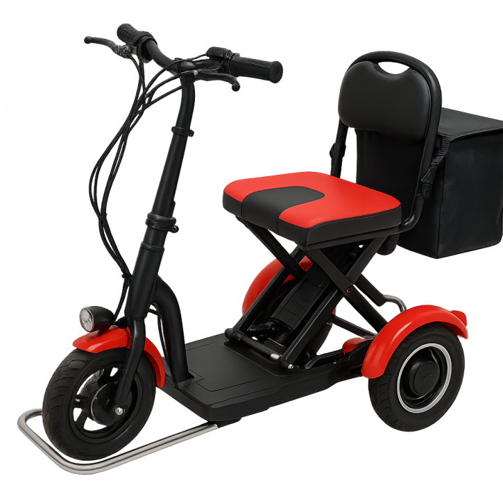 RollVita - Faltbares Elektromobil für Senioren rot mit 10,5