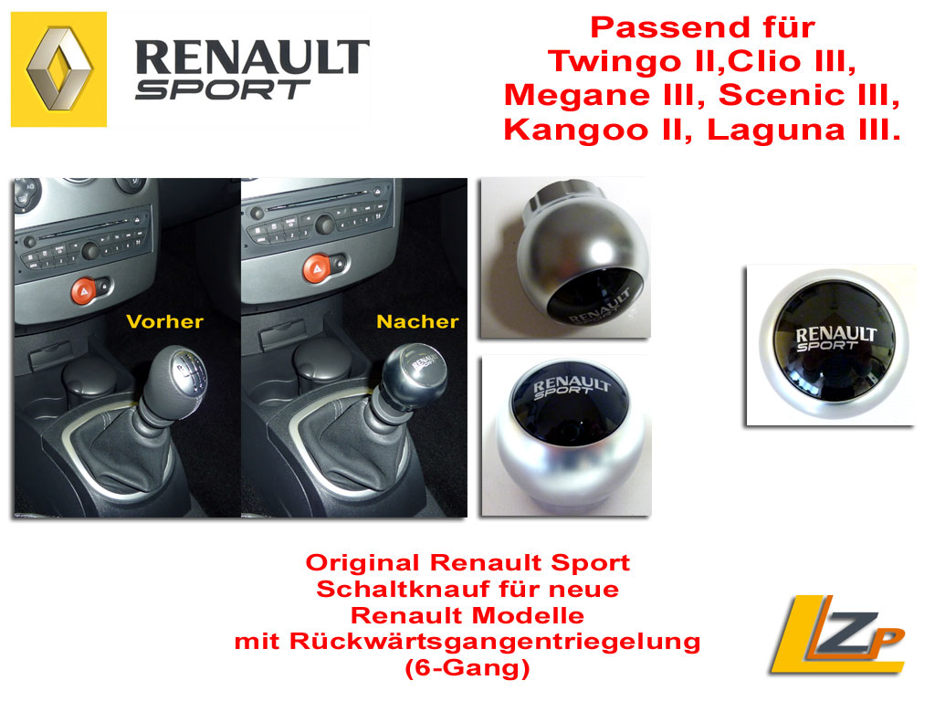 Renault Sport Schaltknauf 6 Gang-8201300594
