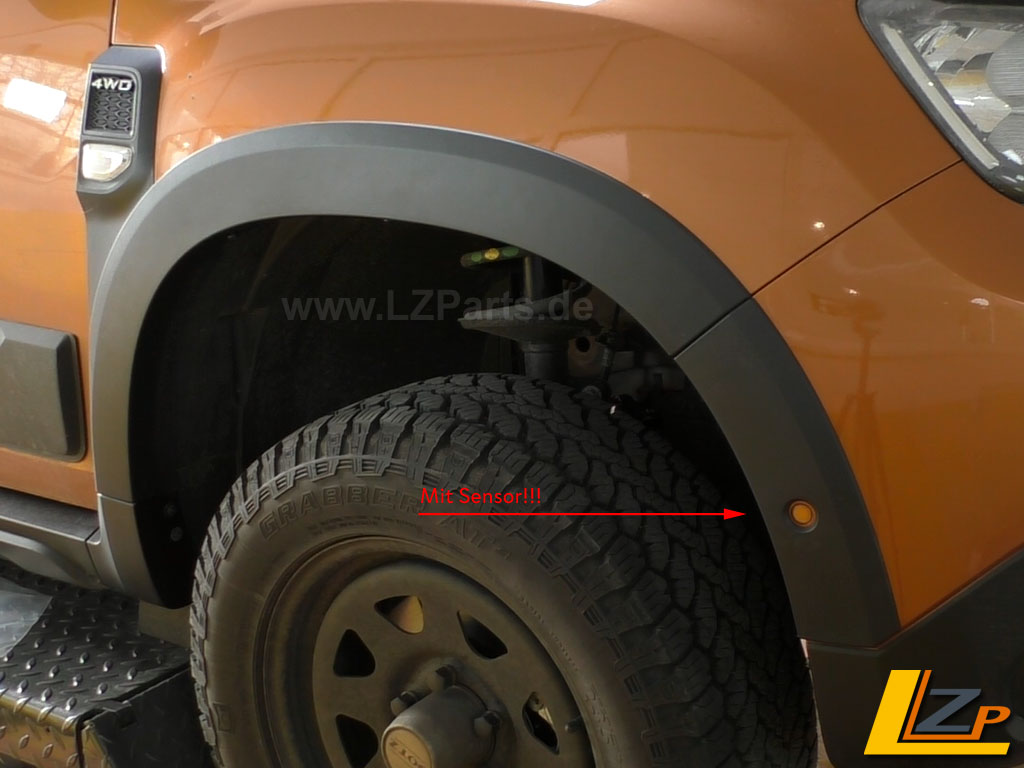 Dacia Duster II Radlaufschutz / Kotflügelschutz * mit Frontsensor komplett Set