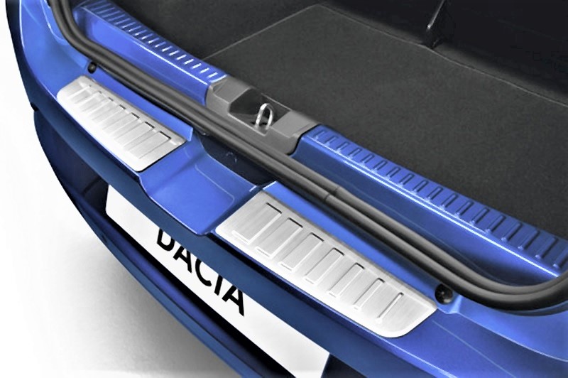 Ladekantenschutz für Dacia Sandero 3 / Stepway 3 Edelstahl Abkantung ab  2021